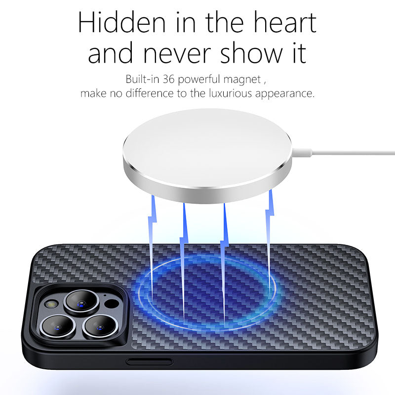 For iPhone 13 Pro 6.1 inch Kevlar Fiber TPU Drop-resistant Cover Magnetic Anti-scratch Phone Case For iPhone 13 Pro 6.1 inch Kevlar Fiber TPU Drop-resistant Cover Magnetic Anti-scratch Phone Case
